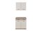 grey oak, white