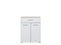 grey oak, white high gloss foil